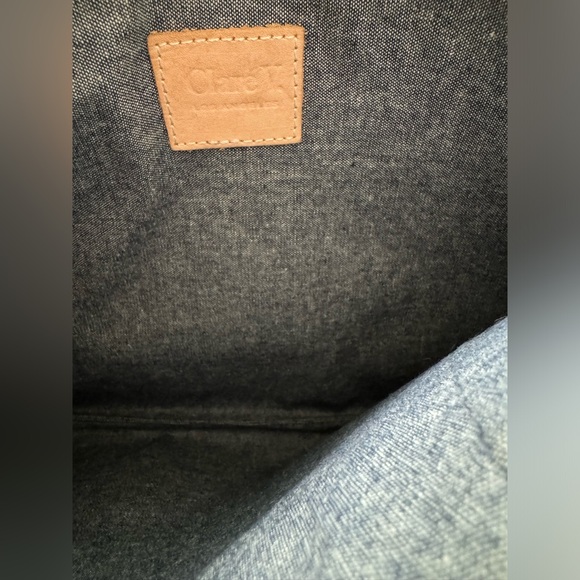 Clare V. embossed black leather clutch - Picture 4 of 4